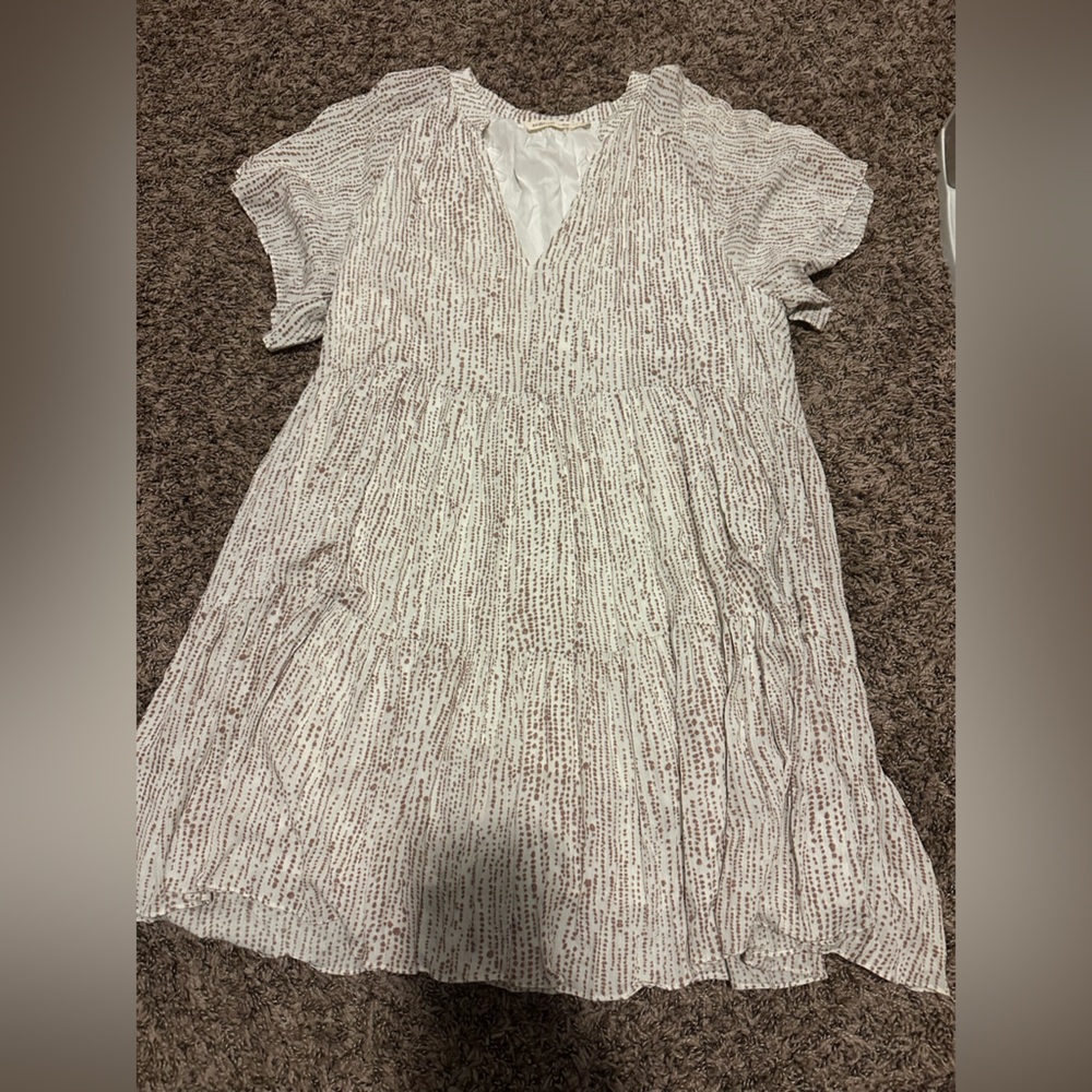 Million Tan and White Dress